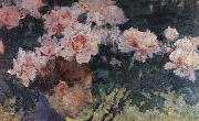 John Russell Rhododendrons and head of a woman china oil painting reproduction